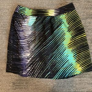 Loft multi-color streaks skirt
